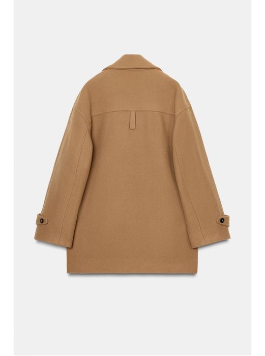 Palton oversize lana Zara Manteco limited edition