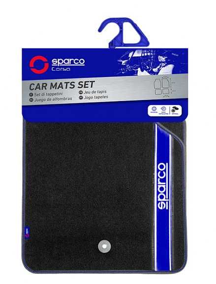 Универсални мокетни стелки Sparco - червени, сиви, сини или черни