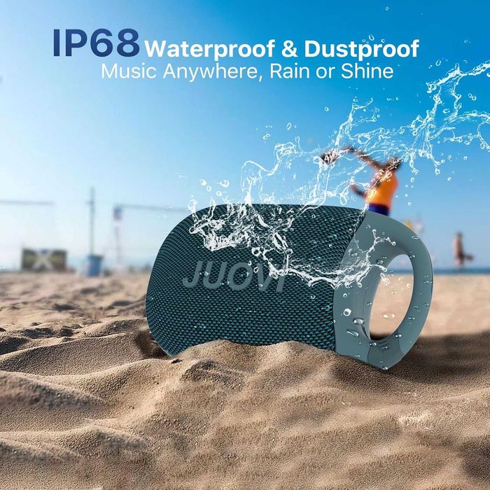 JUOVI Clip Безжичен преносим Bluetooth високоговорител, 24-часово възпроизвеждане