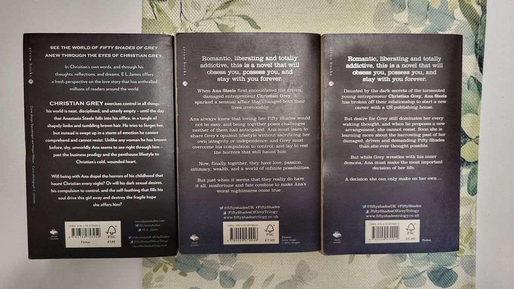 Fifty of Grey trilogy E.L.James