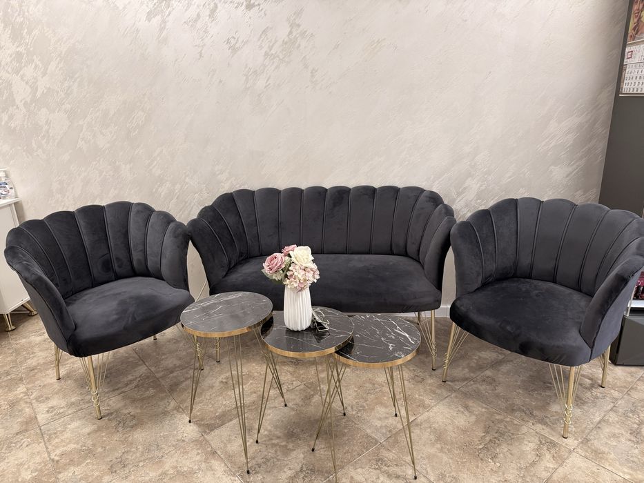 Комплект кресло+два фотьойла+комплект маси+закачалка