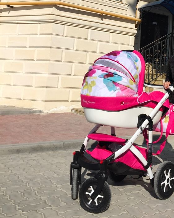 Коляска 2 в 1 jetem flower премиум