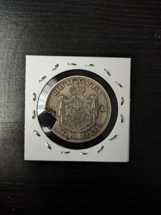 Moneda 500 lei 1944 Regele Mihai I Argint