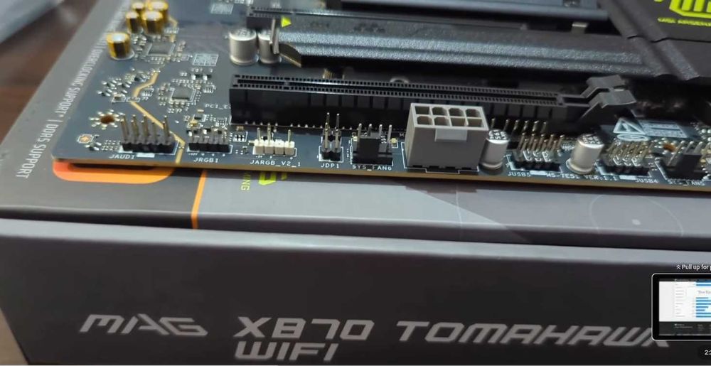 Ryzen 9900x3d + Msi X870 TOMAHAWK wifi+ водно