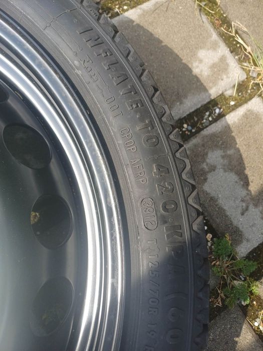 Roata de rezerva știm de Audi  T 125/70 R 19