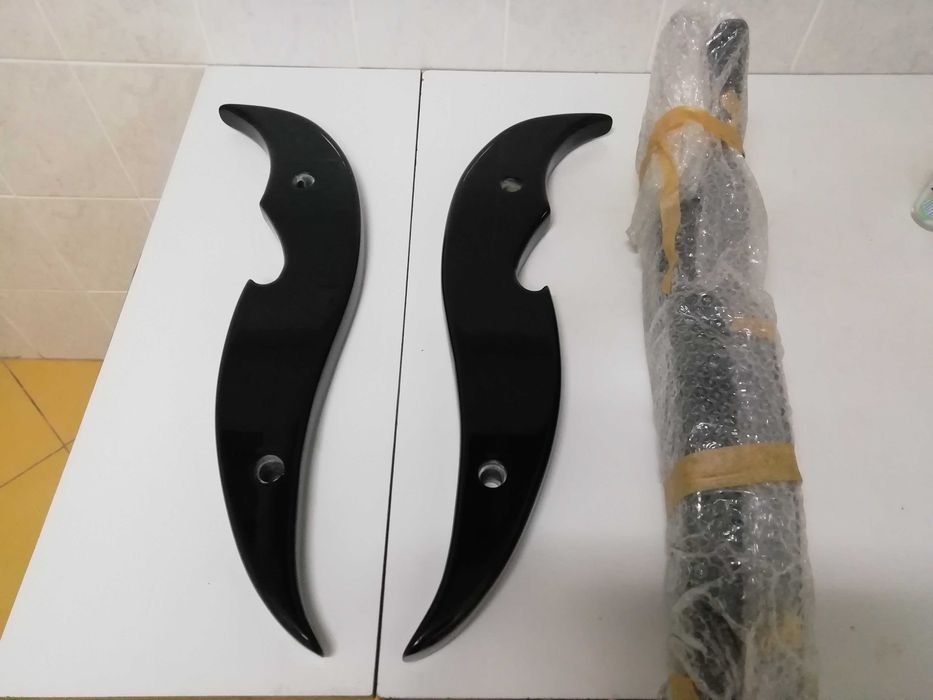 Ботикови дръжки за стъклени врати 2 комплекта