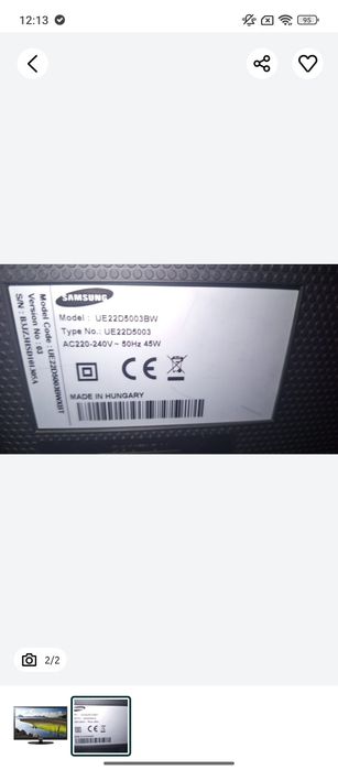 Vând televizorul mamei