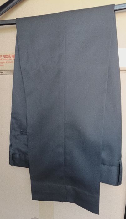 Pantaloni negru cu dunga baleti 9-10 ani