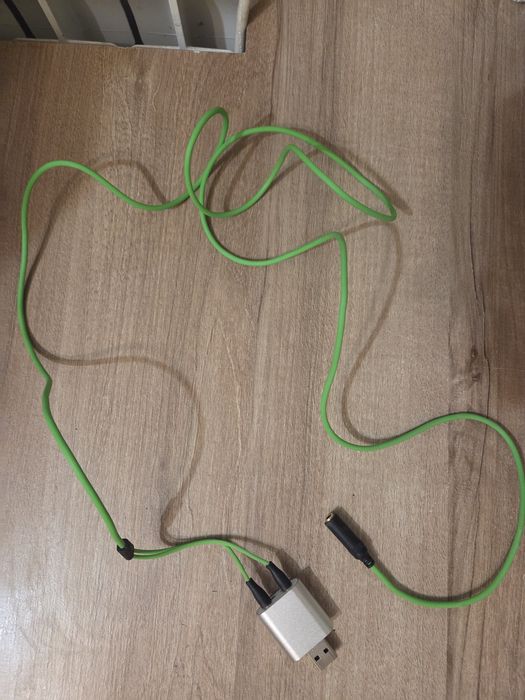 Adaptor + placa de sunet (pentru casti)