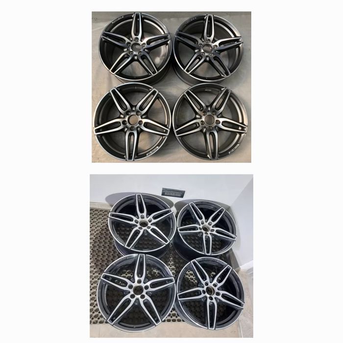 O janta / Set jante 19 originale Mercedes class E w213 / Coupe c238 / Cabrio A238 AMG 8j 9j negru / gri