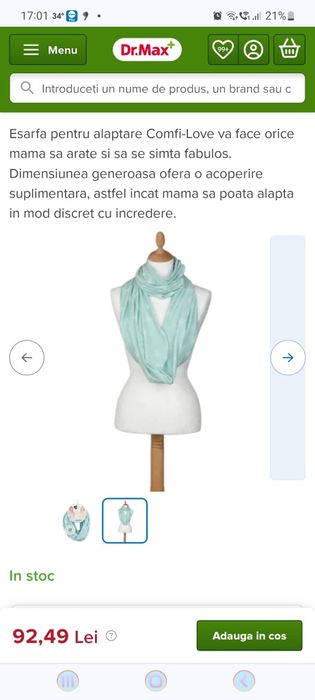 Eșarfă alăptare multifuncțională din bambus