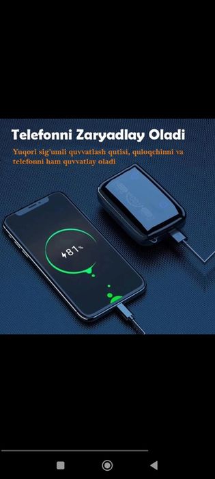 Poverbankli quloqchin, наушники с повербанком