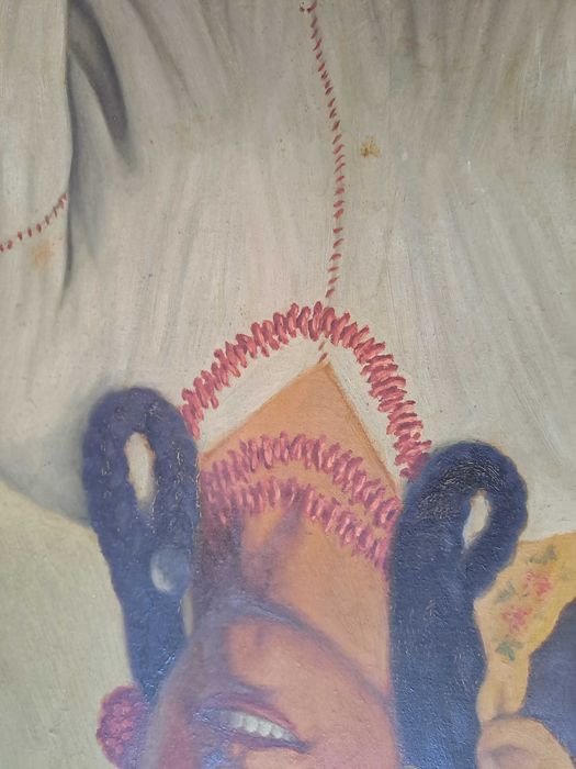 tablou vechi romanesc reproducere tiganca de theodor aman 70/58 cm