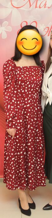 Продам платье в горошек