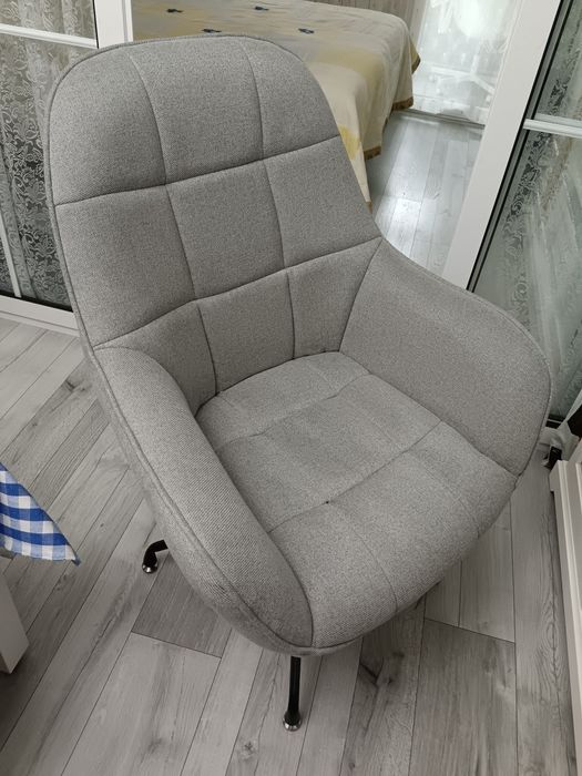 Стол фотьойл въртящ сив