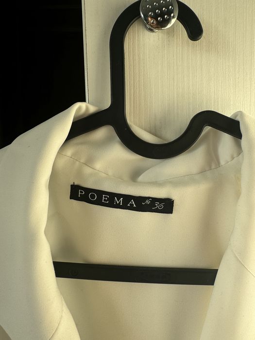 Salopeta Poema alba eleganta marimea 36