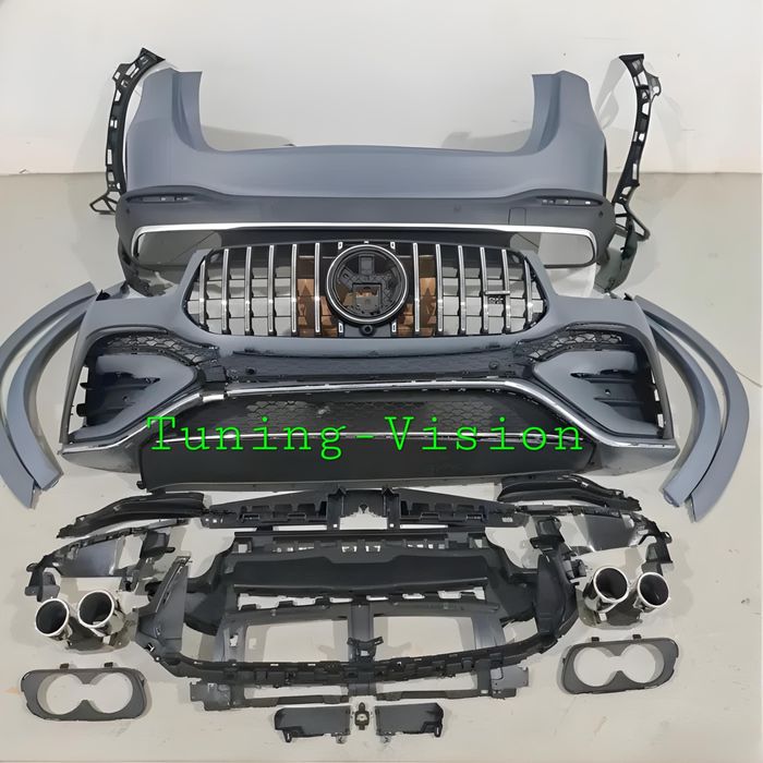 W167 GLE53AMG Facelift пакет предна броня задна накрайници решетка