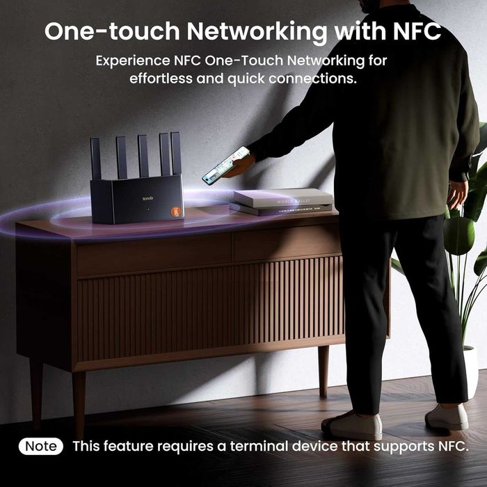 Router Wireless Wifi 7 Gigabit Tenda BE3600 nou garantie 3 ani sigilat