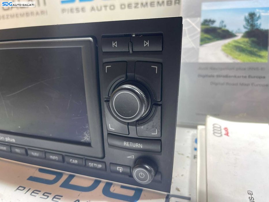 Navigatie Radio CD Player RNS E Navi Plus cu Harti DVD Audi A4 B7 2005 - 2008 Cod 8E0035192K [B3656]