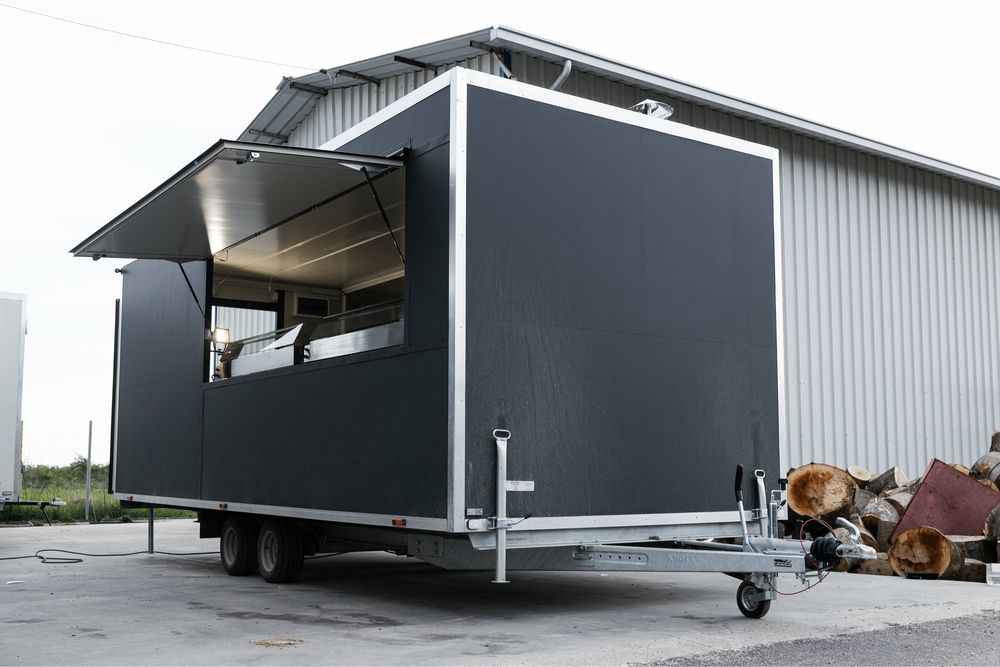 Rulota Comerciala 6m Premium Echipata Fast Food, Grill, Street Food Truck In Stoc Si La Comanda, Rulote Comerciale 6m Posibilitate Finantare