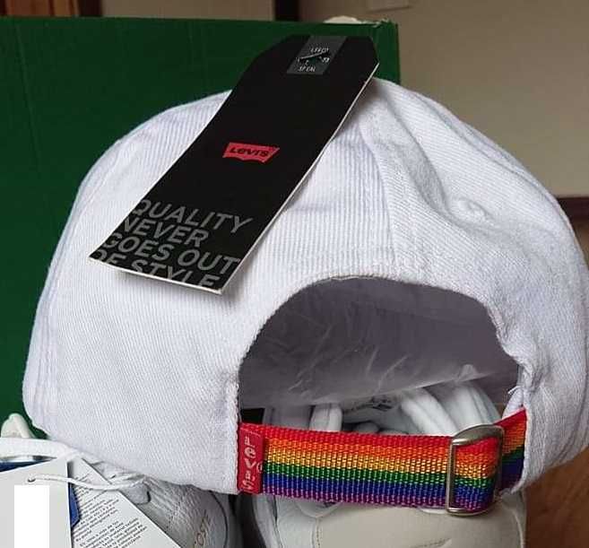 белая бейсболка Levi's, суперлимитированный выпуск, 100% хлопок