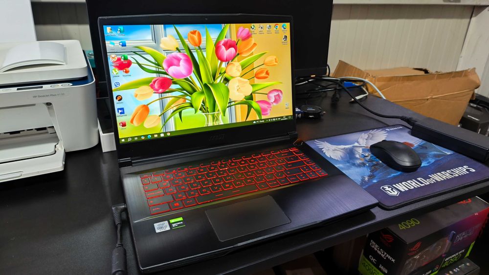 Геймърски IPS 144Hz FullHD Лаптоп MSI с Intel i7 / GTX 1660Ti / 16Gb