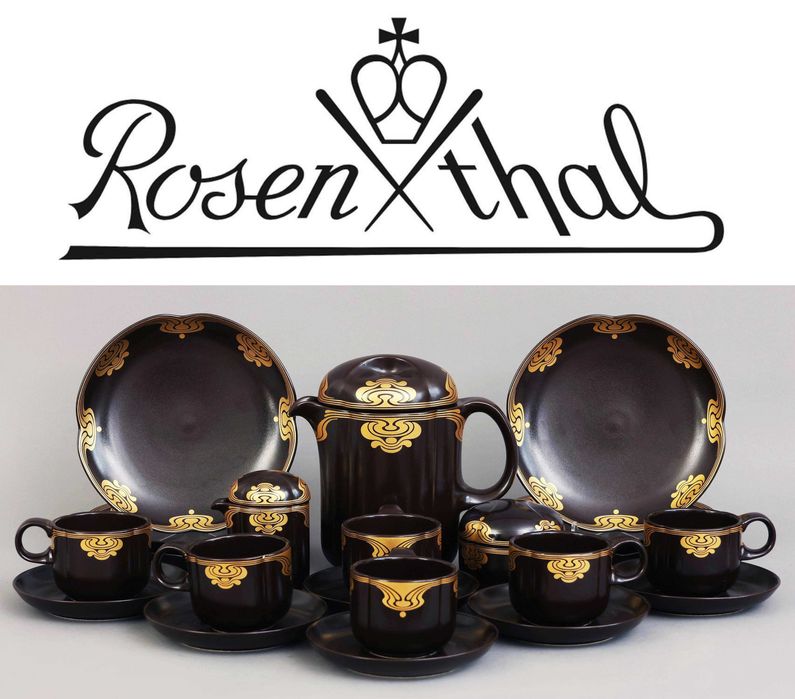ROSENTHAL Serviciu Ceai Cafea Mic dejun Set mare 25 piese Vesela 6+1p