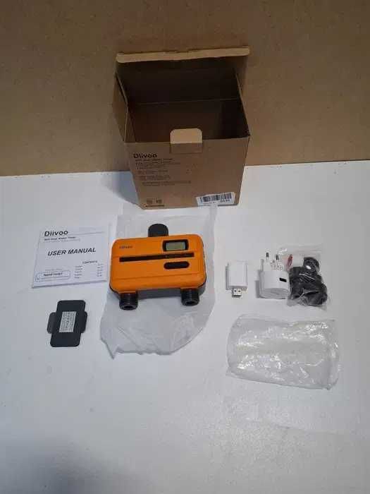 Computer irigații Diivoo WiFi 2 ieșiri cu debitmetru de apă încorporat