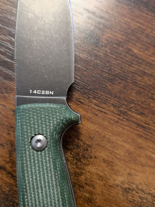 Cuțit fix Drachenader 14C28N, Micarta, Full Tang – Bushcraft/EDC