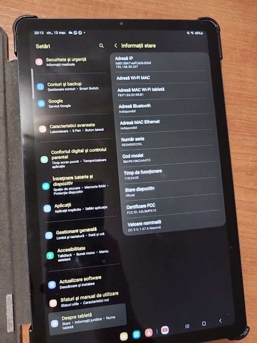 Tableta Samsung s6 lite