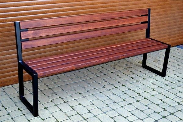 Скамейка лофт металл каркас