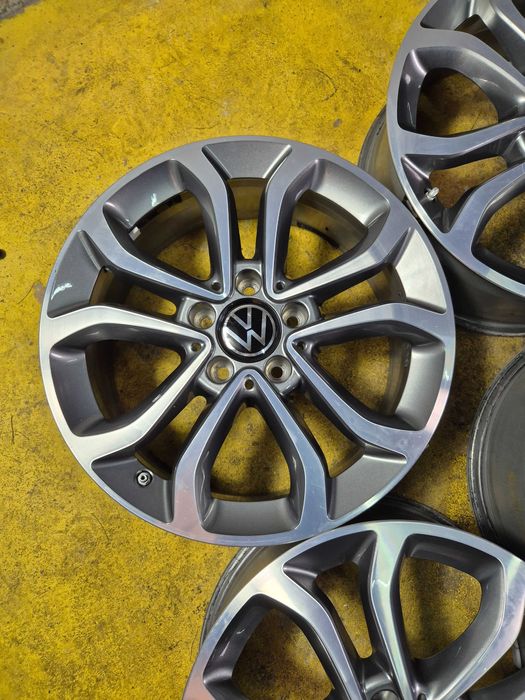 4 Jante Aliaj 5x112 17'' OE VW Golf Passat Touran Sharan Tiguan T-ROC Scirocco / Skoda Octavia Karoq Kodiaq YETI