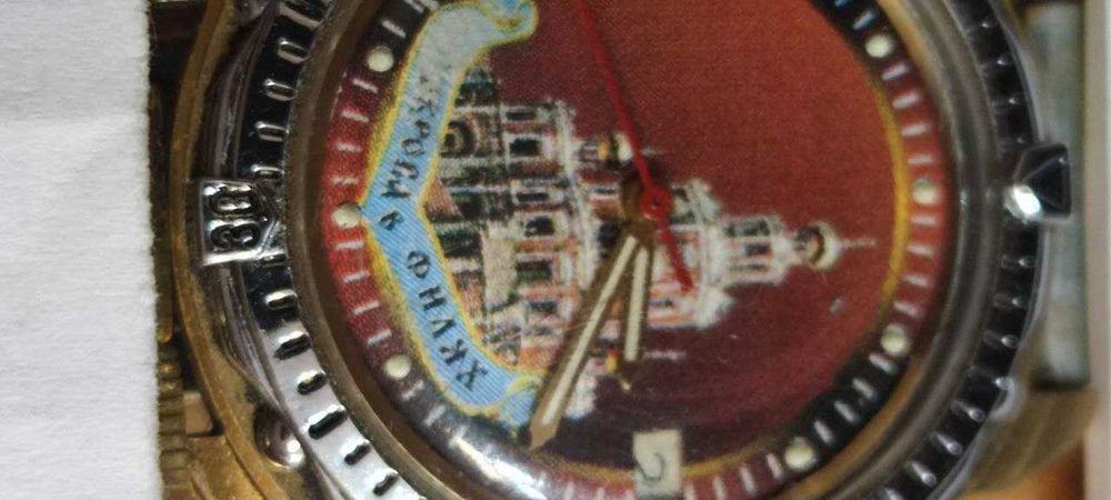 Командирские часы ручные механика, советские латунные светятся в темно