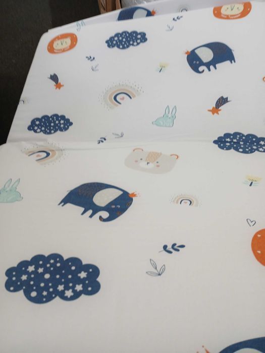 Saltea pliabila patut bebe 60 x 120 cm, grosime 5 cm, husa detasabila
