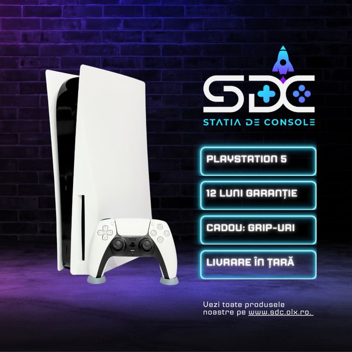 OFERTA! PS5 ( PlayStation 5) DIGITAL | Garantie| 2 Controllere | SDC