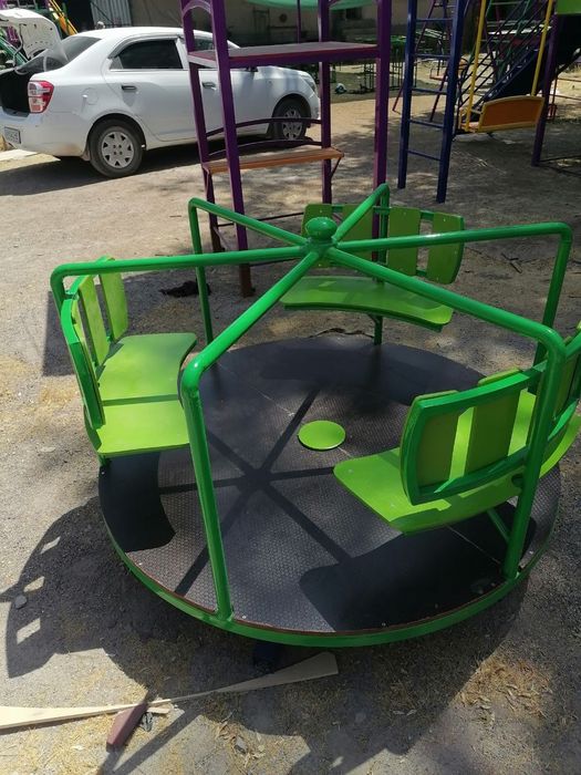 Детская площадка горка аттракцион болалар майдони домик качели swings