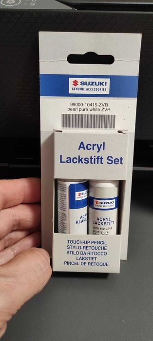 Kit retus Suzuki pearl pure white ZVR