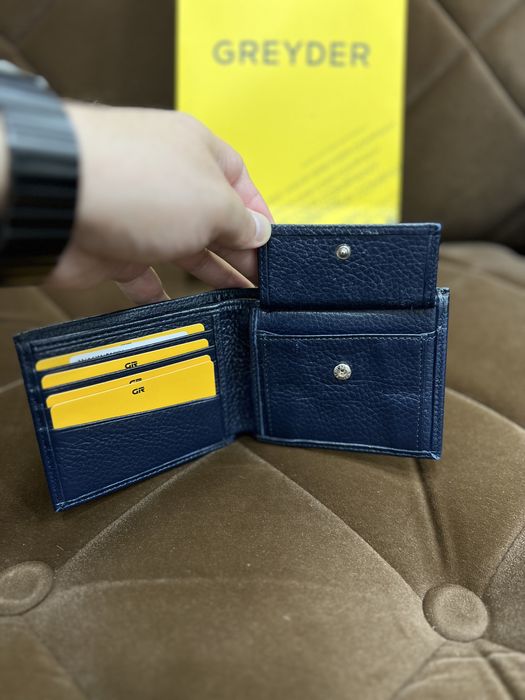 Мужское портмоне натуральная кожаная