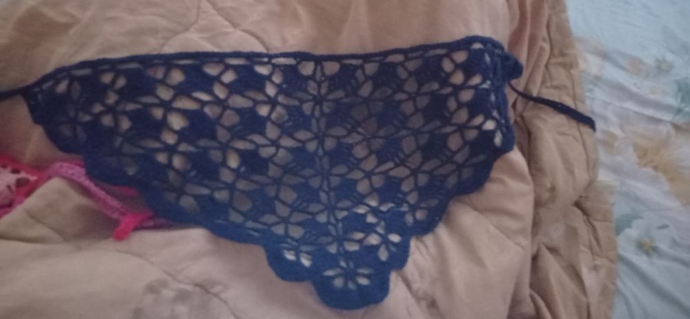 косынки вязанки, разных цветов