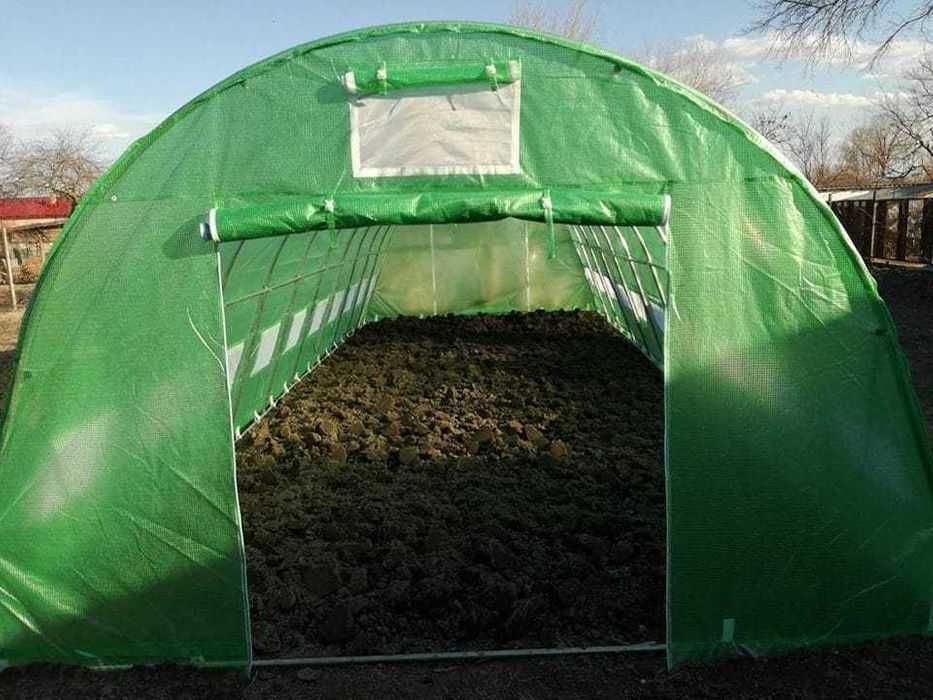 Парник 4х6 м 230 см височина, тръби 32 мм, PE 180 g/m2