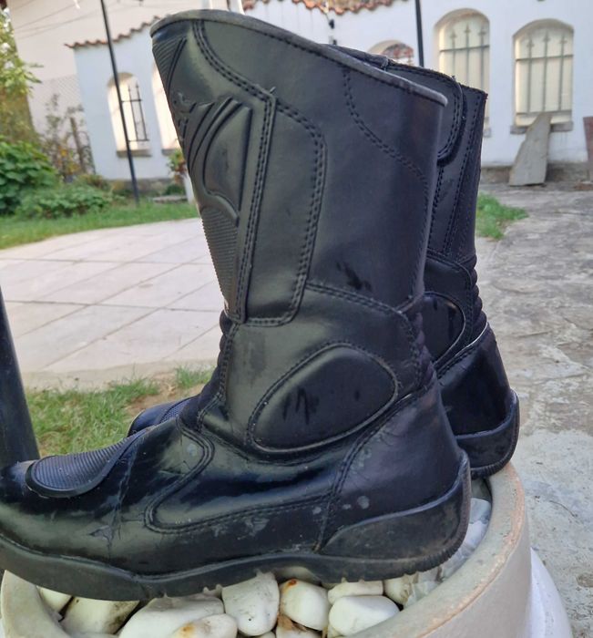 Мото екипировка естествена кожа яке, панталон, боти