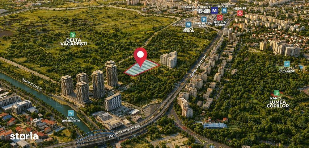 Teren cu Autorizatie | Proiect Rezidential 2S+P+11E | Calea Vacaresti