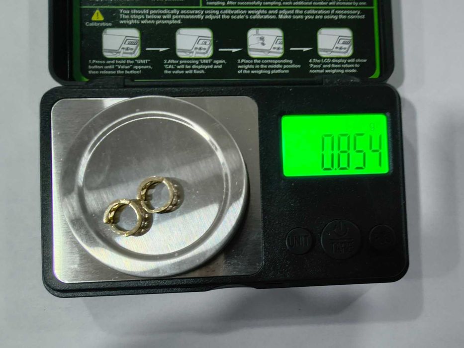 Златни детски обеци 14 карата