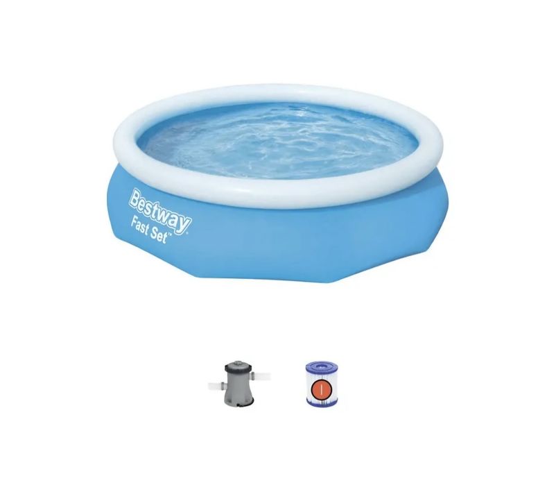 Piscina gonflabila,rotunda,cu filtru,366×76 cm,Bestway