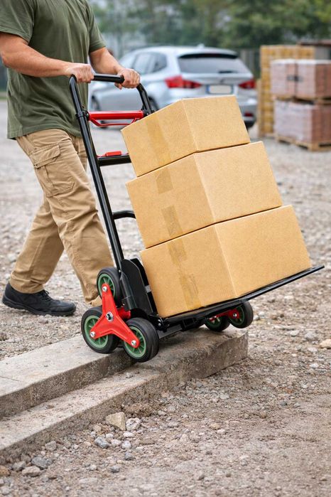 Carucior Transport Pliabil 6 Roti pentru Scari