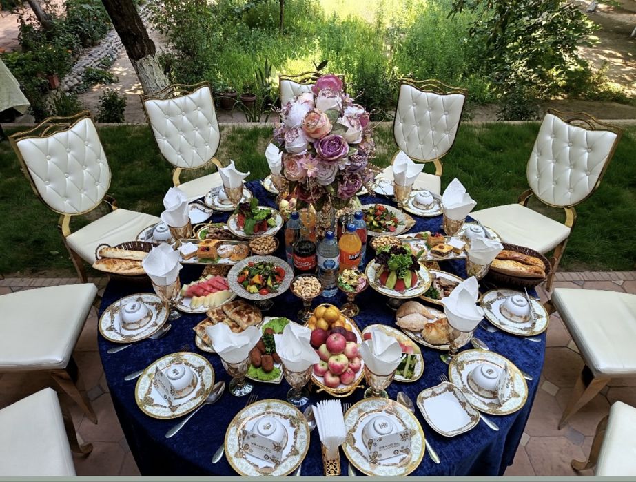 Prokat stol stul posuda catering va servis ofitsiantlar