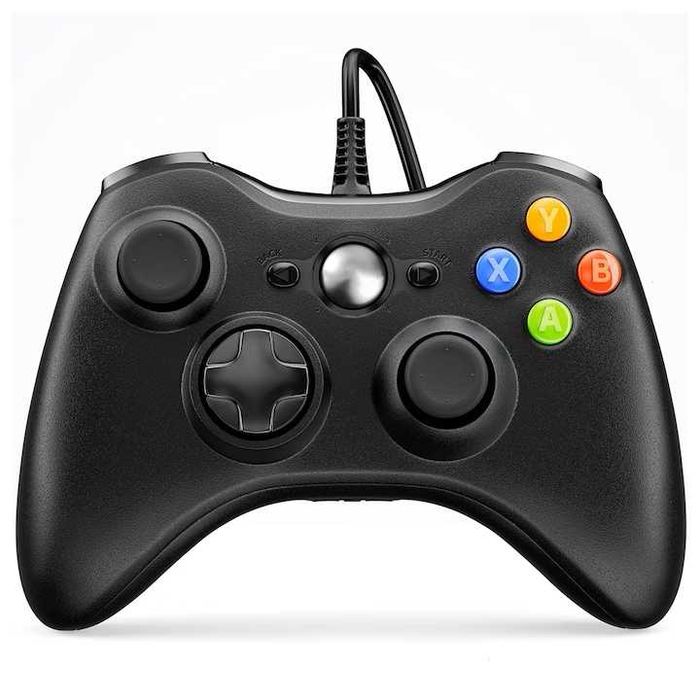 Controller Xbox 360 PC Cu Fir Maneta Gaming Calculator Consola Xbox 360 Xbox 360 Slim NOU