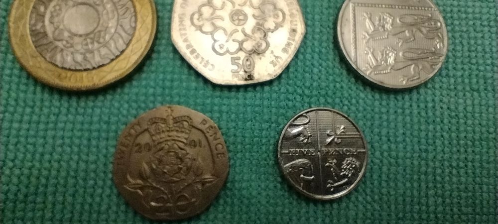 Monede de colectie 2001-2015,5 bucati