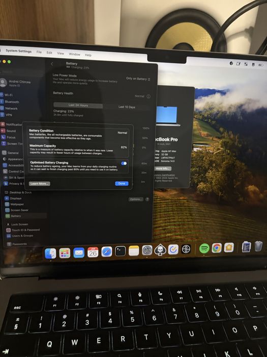 Macbook 14” M1 max 32 gb RAM 1 TB SSD