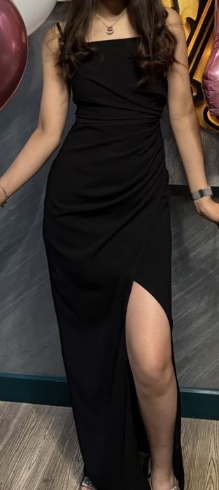Вечернее черное платье размер S